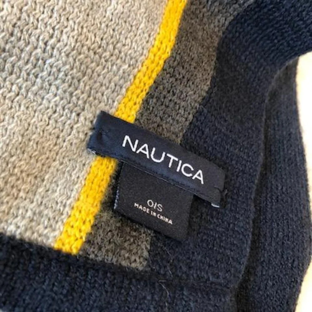 Nautica Knit Striped Scarf